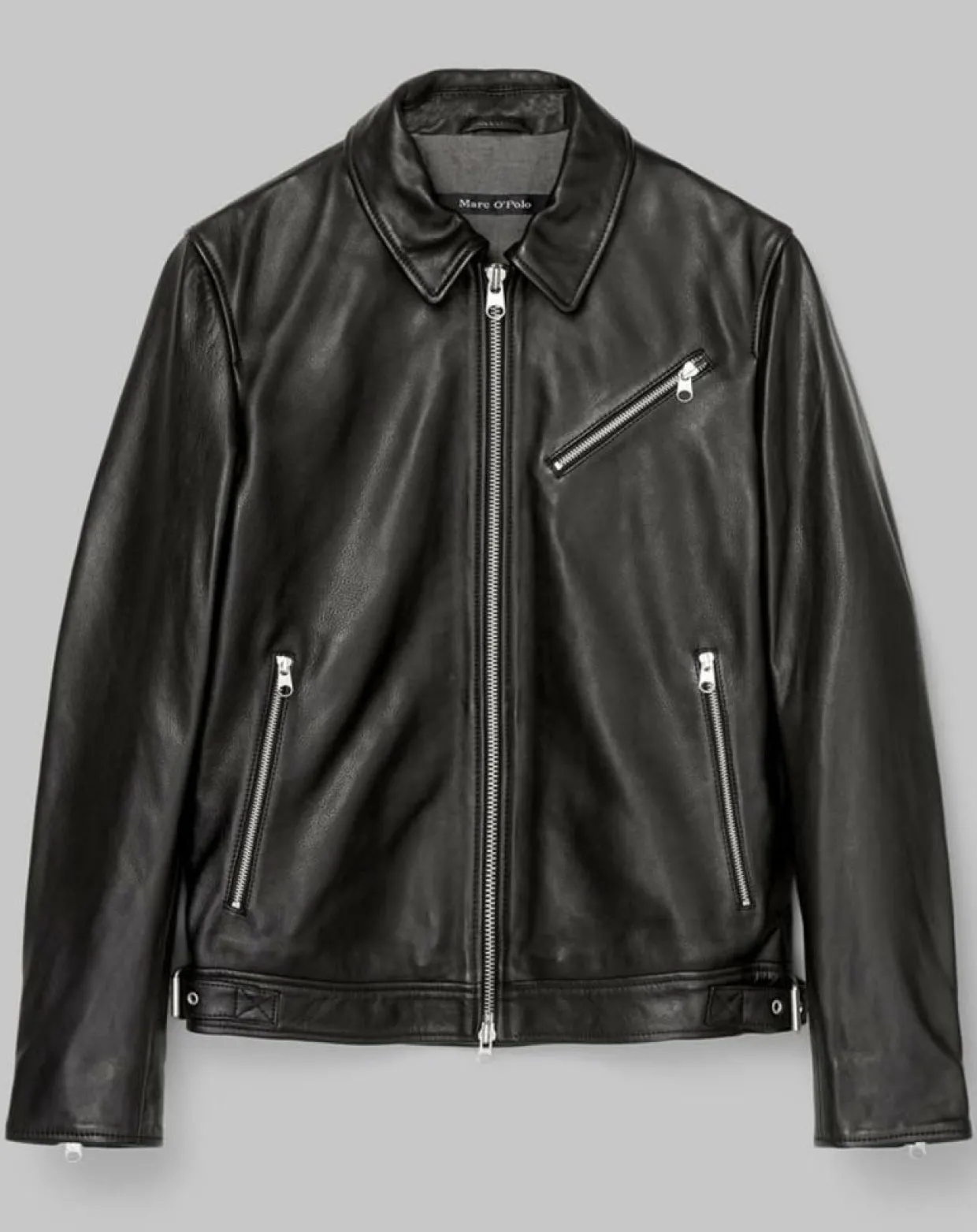 Perfecto en Cuir Grainé noir-Marc O'Polo Hot