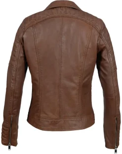 Perfecto en Cuir Jessy cognac-Chyston Best