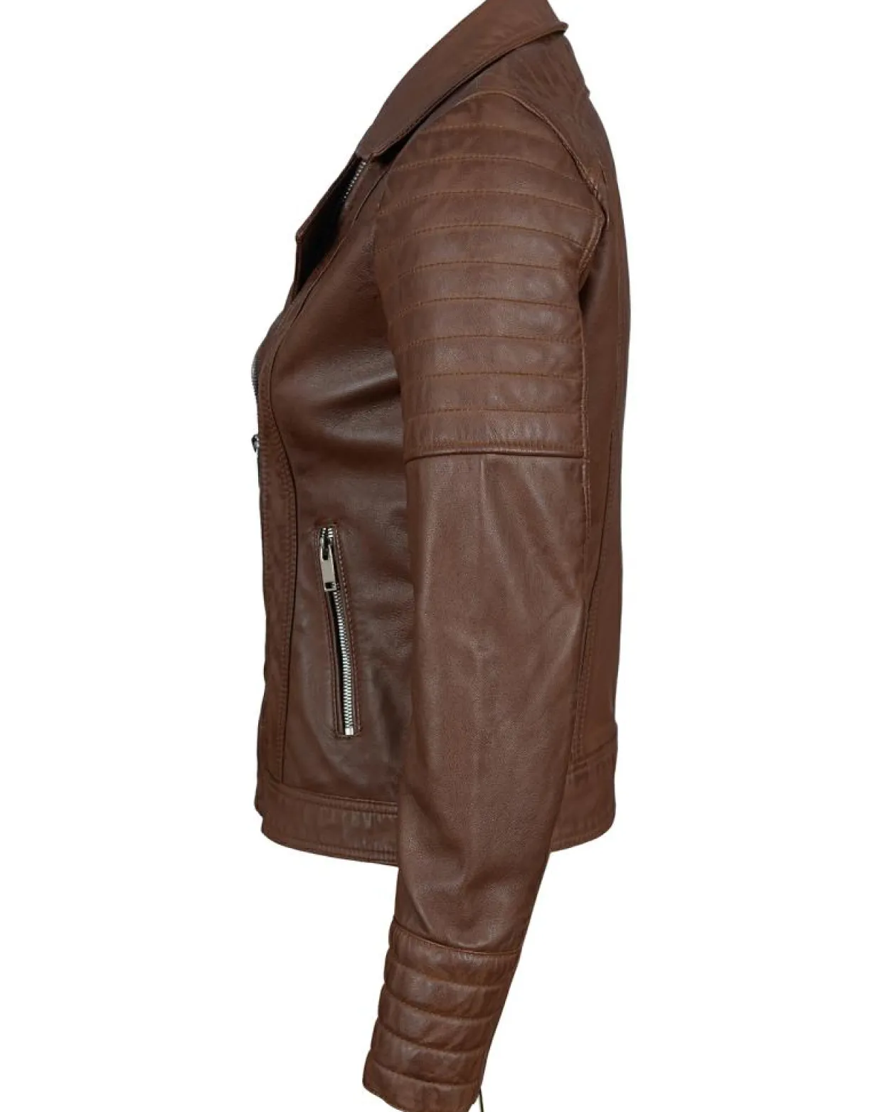 Perfecto en Cuir Jessy cognac-Chyston Best