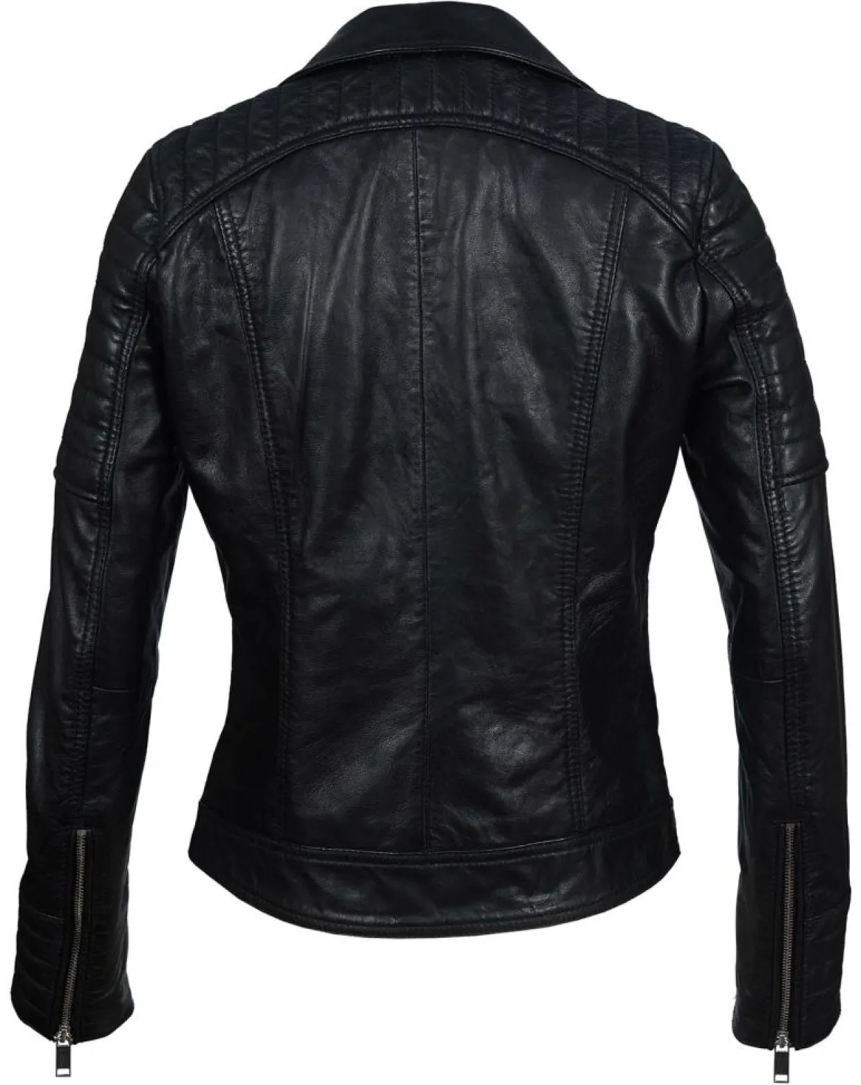Perfecto en Cuir Jessy noir-Chyston New