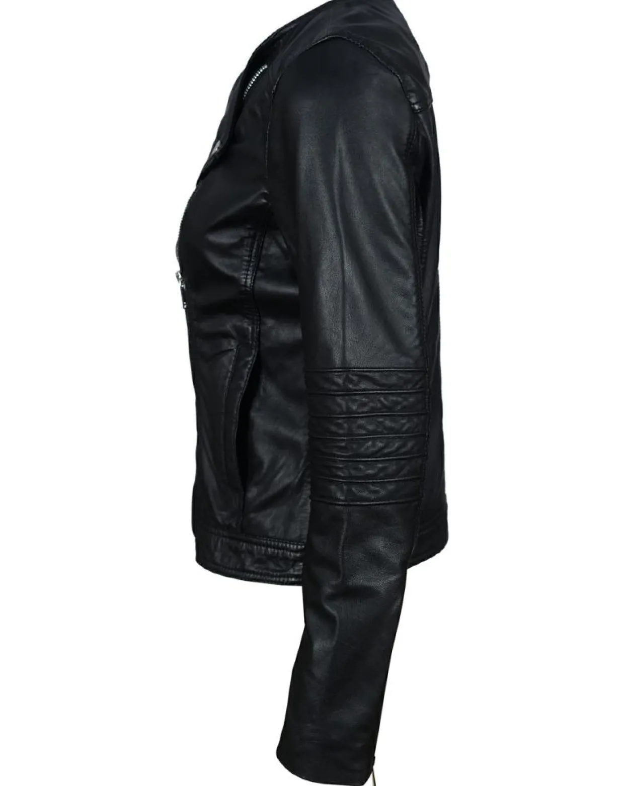 Femme Chyston Vestes, Blousons^Perfecto en Cuir Jorgia noir