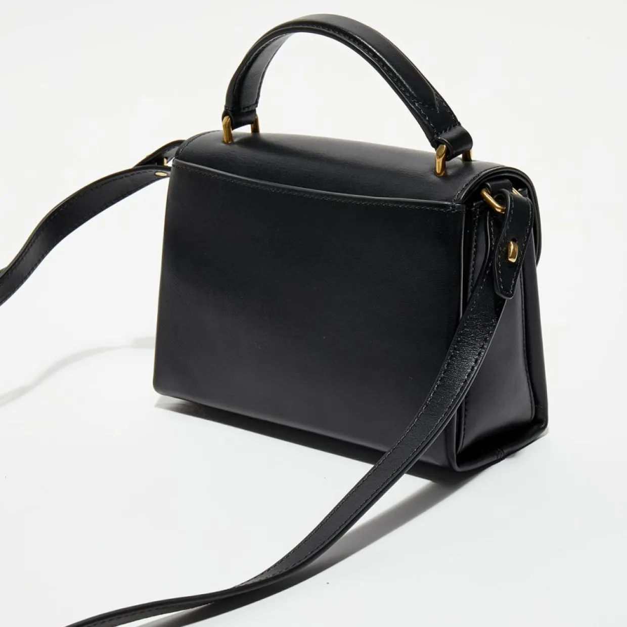 Femme Mulberry Sacs^Petit sac à main en Cuir Lana noir - 18,5x13x8 cm