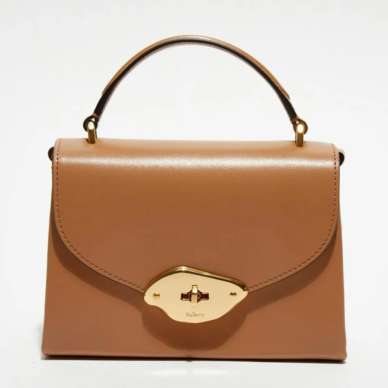 Petit sac à main en Cuir Lana sable - 18,5x13x8 cm-Mulberry Discount