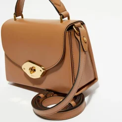 Petit sac à main en Cuir Lana sable - 18,5x13x8 cm-Mulberry Discount