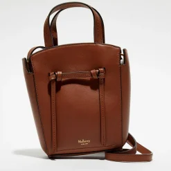 Femme Mulberry Sacs^Petit sac à main en Cuir Mini Clovelly chêne brillant - 16x18x7 cm