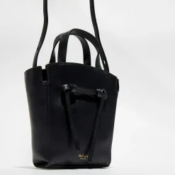 Petit sac à main en Cuir Mini Clovelly noir - 16x18x7 cm-Mulberry Clearance