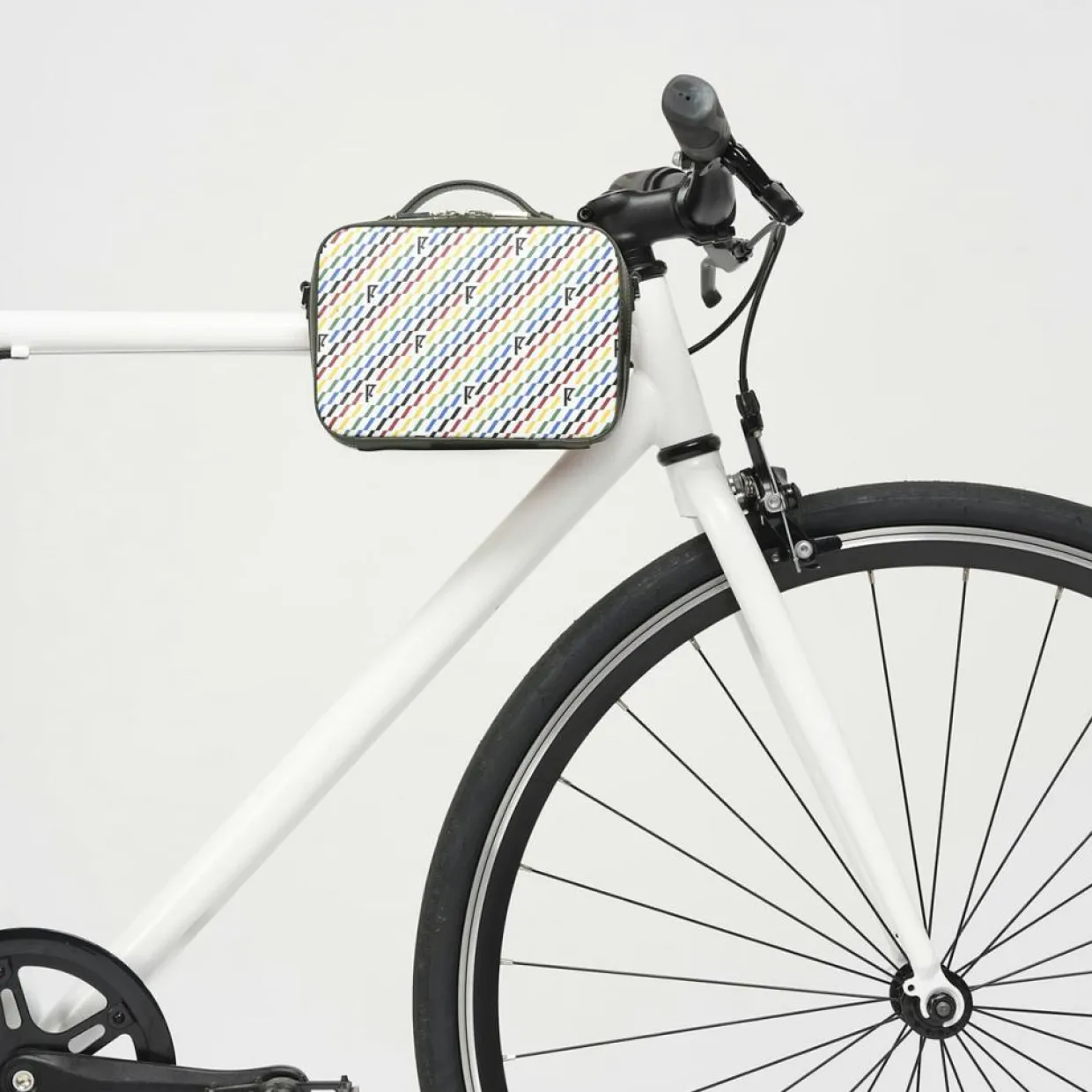 Petit Sac en Toile enduite Pyla vert/multicolore - 13x19x6.5 cm-Maison Faret Online