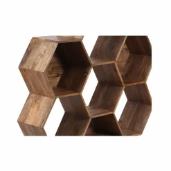 Petite étagère hexagonale Mango M&M offre Marron - 130x30x113 cm-Bois & Chiffons Best