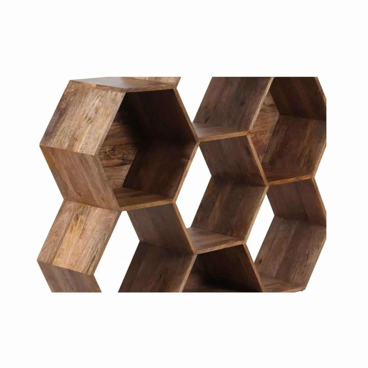 Petite étagère hexagonale Mango M&M offre Marron - 130x30x113 cm-Bois & Chiffons Best