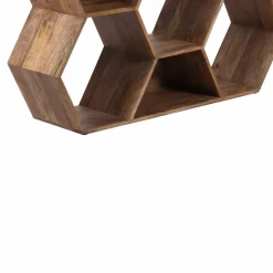 Petite étagère hexagonale Mango M&M offre Marron - 130x30x113 cm-Bois & Chiffons Best