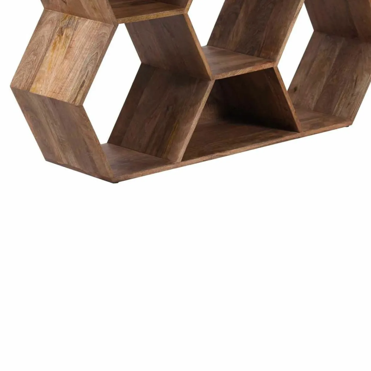 Petite étagère hexagonale Mango M&M offre Marron - 130x30x113 cm-Bois & Chiffons Best