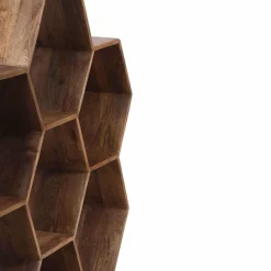 Petite étagère hexagonale Mango M&M offre Marron - 130x30x113 cm-Bois & Chiffons Best