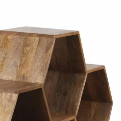 Petite étagère hexagonale Mango M&M offre Marron - 130x30x113 cm-Bois & Chiffons Best