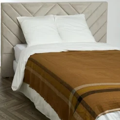 Plaid 100% Lin Malibu charbon - 135x190 cm-Haomy Hot