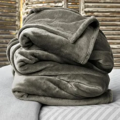 De Witte Lietaer Plaids^Plaid Cosy taupe foncé - 150x200 cm