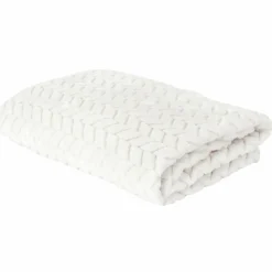 Plaid effet chevron blanc - 120x150 cm-Home Deco Factory Hot