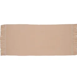 Plaid en coton & laine détails macramé rose 90x200cm-Bed and Philosophy Sale