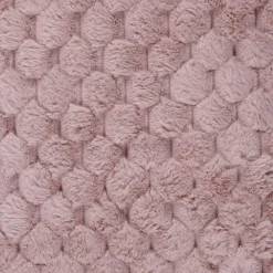 Plaid en fausse fourrure Opulence rose - 120x150 cm-Home Deco Factory Outlet