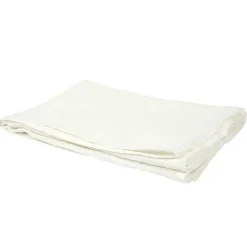Plaid en gaze de coton blanc - 120x150 cm-Home Deco Factory Sale