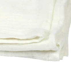 Plaid en gaze de coton blanc - 120x150 cm-Home Deco Factory Sale