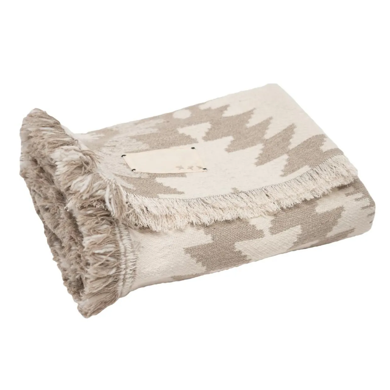 Bed and Philosophy Plaids^Plaid en laine motif kilim beige 140x200 cm