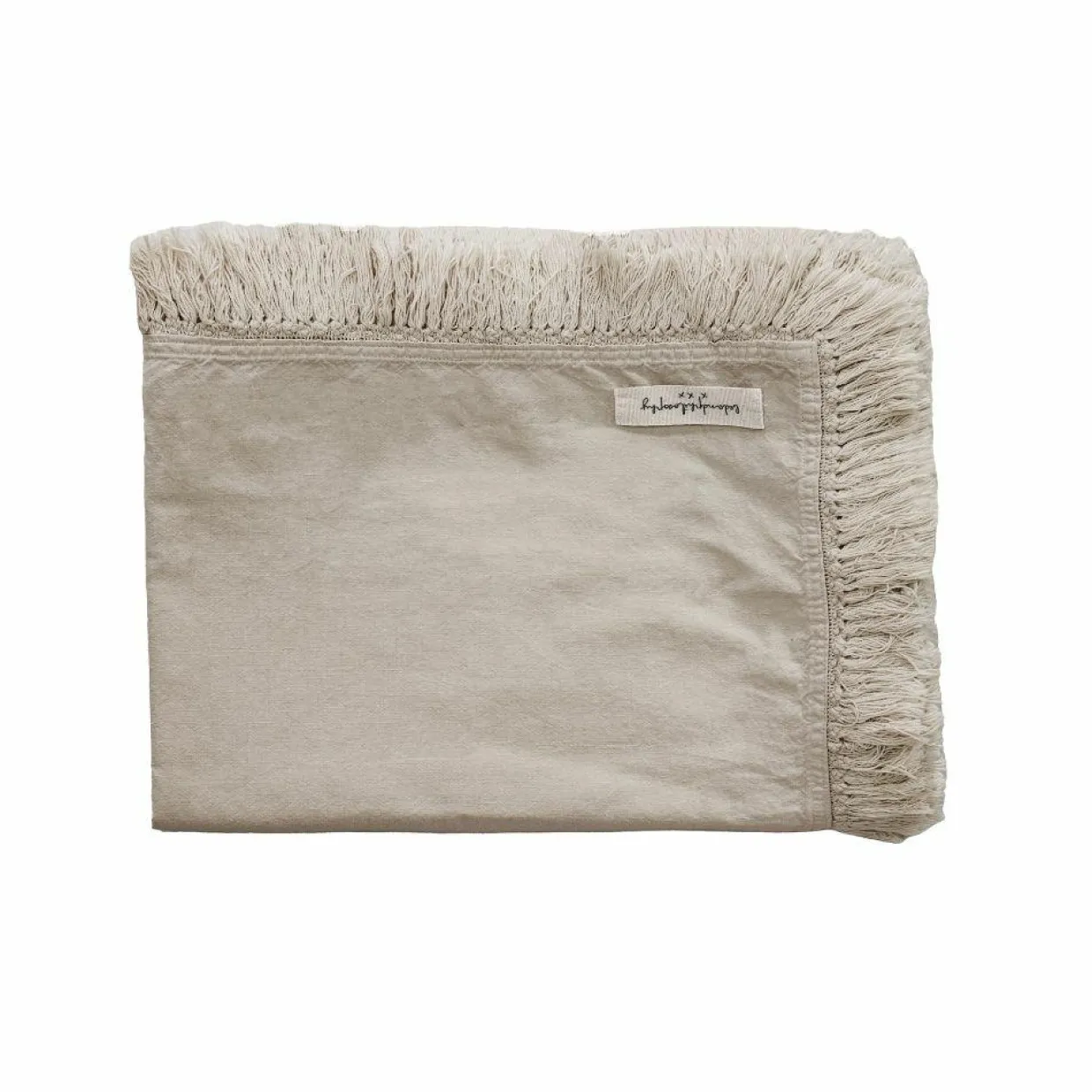 Bed and Philosophy Plaids^Plaid en lin & coton finitions frangées naturel 150x180cm