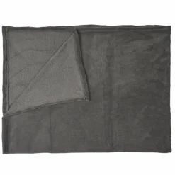 Home Deco Factory Plaids^Plaid en microfibre gris foncé - 120x150 cm