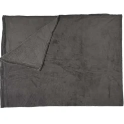 Home Deco Factory Plaids^Plaid en Microfibre gris foncé - 150x200 cm