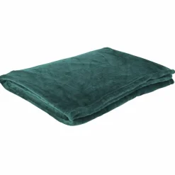 Plaid Flanelle bleu - 125x250 cm-Home Deco Factory Clearance