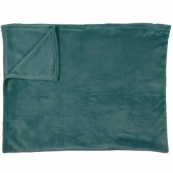 Plaid Flanelle bleu - 125x250 cm-Home Deco Factory Clearance