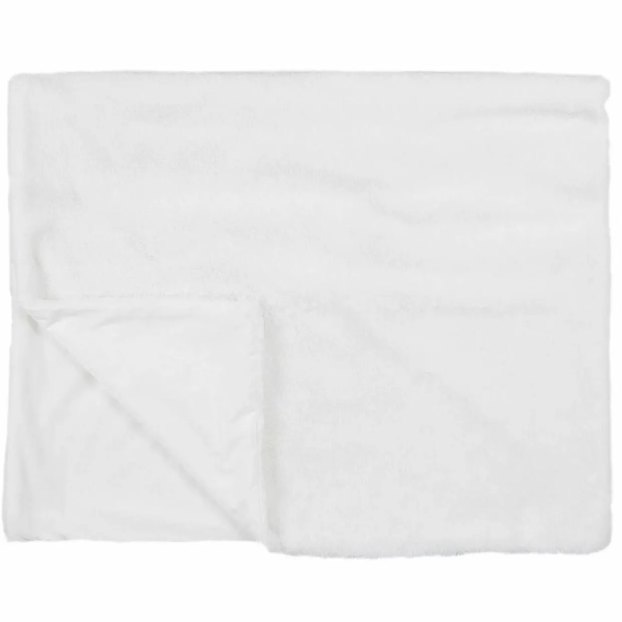 Plaid imiation fourrure Ooulence blanc - 120x150 cm-Home Deco Factory Outlet