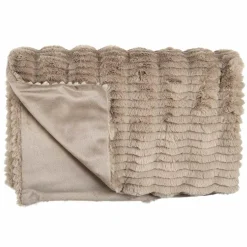 Home Deco Factory Plaids^Plaid imitation fourrure Opulence taupe - 120x150 cm