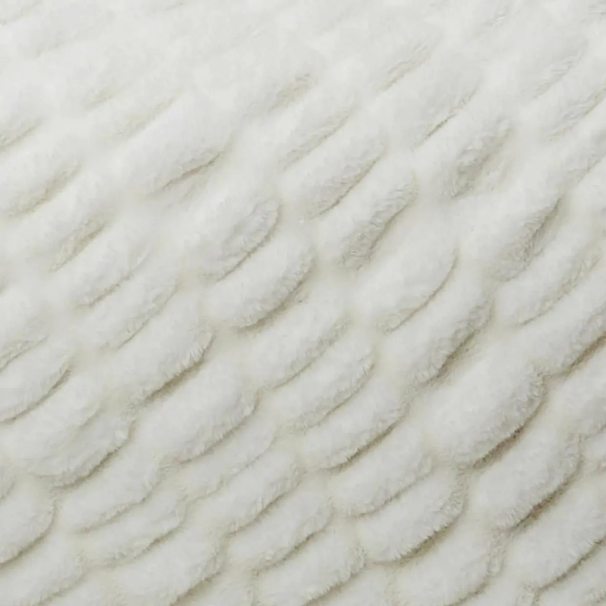 Plaid imitation fourrure luxury blanc - 140x200 cm-Home Deco Factory Outlet