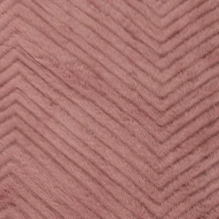 Home Deco Factory Plaids^Plaid imitation fourure et Sherpa rose - 140x200 cm