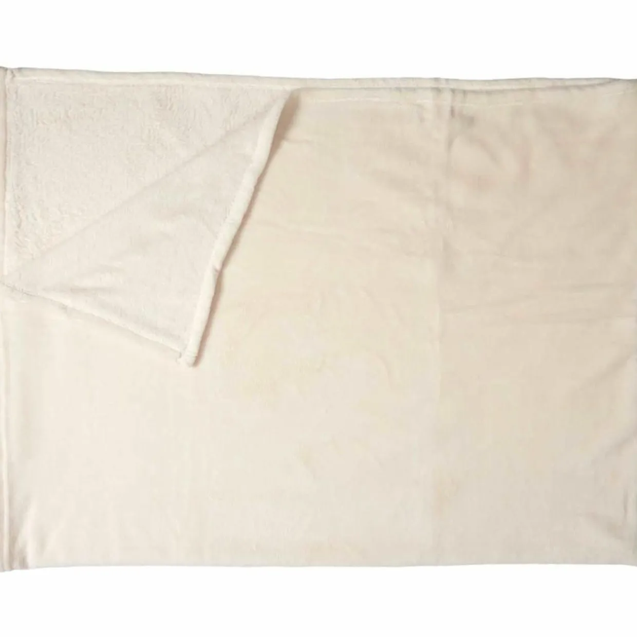 Plaid microfibre beige - 150x200 cm-Home Deco Factory Clearance