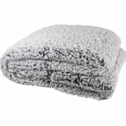 Home Deco Factory Plaids^Plaid sherpa gris - 120x150 cm