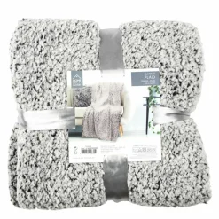 Home Deco Factory Plaids^Plaid sherpa gris - 120x150 cm