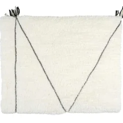 Plaid sherpa motif tresse blanc - 130x160 cm-Home Deco Factory Outlet