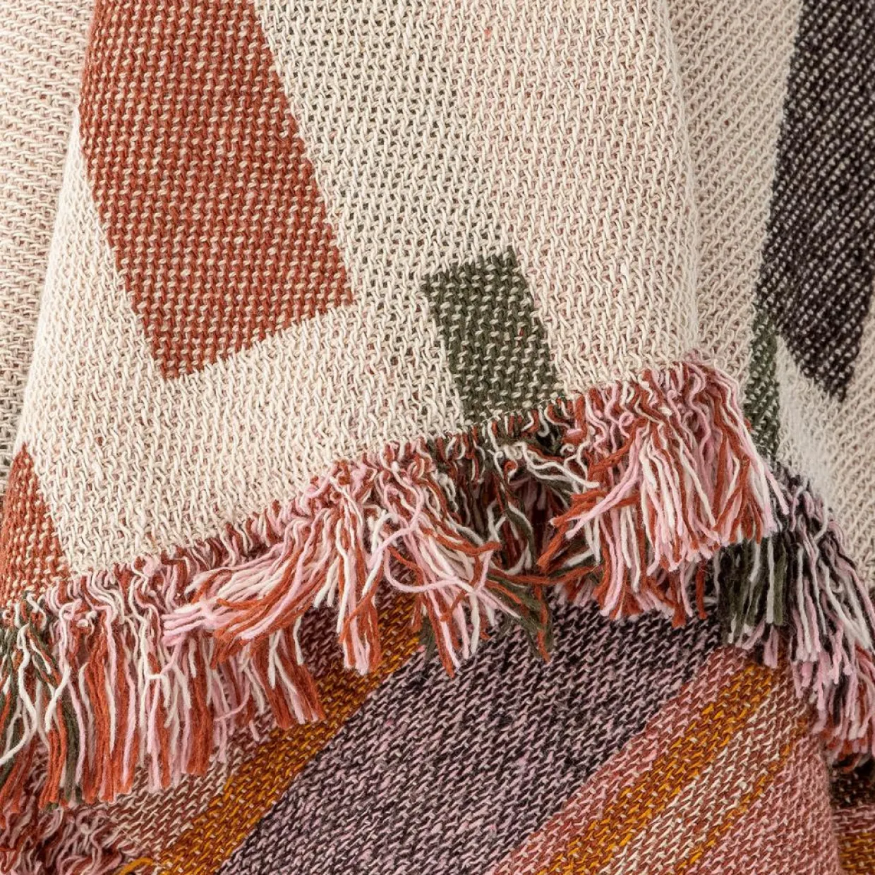 Bloomingville Plaids^Plaid Toscana nature - L.160xW.130 cm
