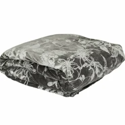 Home Deco Factory Plaids^Plaid velours motif Sherpa gris - 120x150 cm