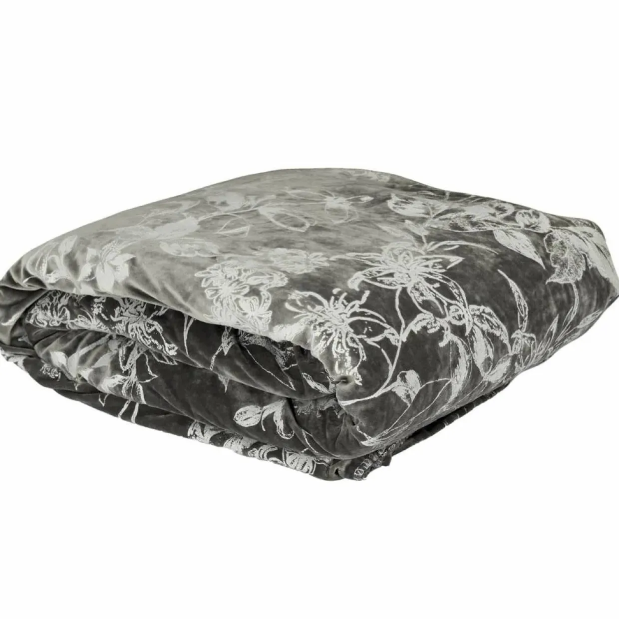 Home Deco Factory Plaids^Plaid velours motif Sherpa gris - 120x150 cm