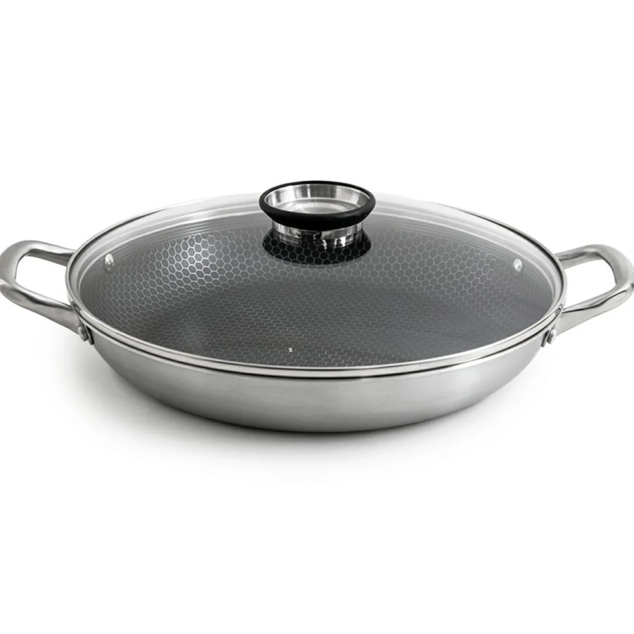 Gam'Hotel Moules Et Plats^Plat à paëlla triplex avec couvercle blackcube - D.32 cm