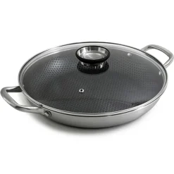 Gam'Hotel Moules Et Plats^Plat à paëlla triplex avec couvercle blackcube - D.32 cm