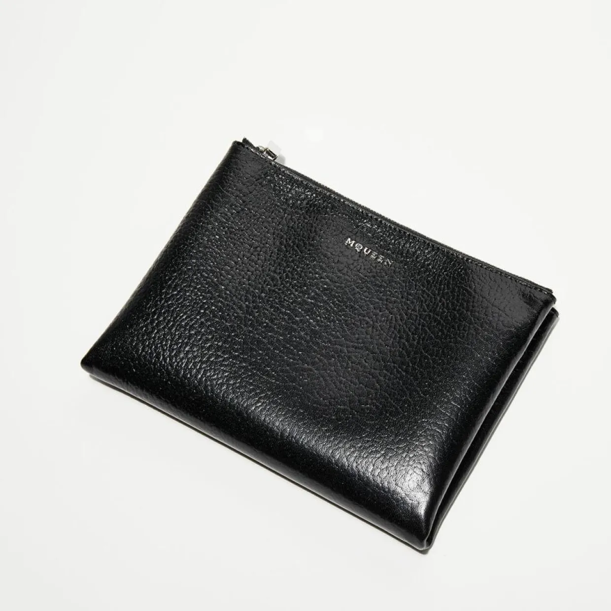 Pochette à barre transversale en Cuir noire - 17x22 cm-Alexander McQueen Hot