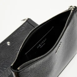 Pochette à barre transversale en Cuir noire - 17x22 cm-Alexander McQueen Hot