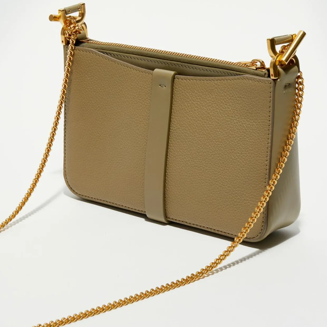 Pochette bandoulière en Cuir Pottery verte - 20x20x9 cm-Chloé New