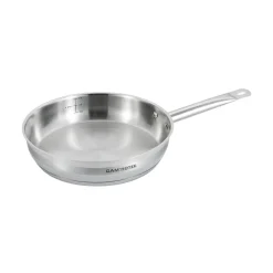 Poêle induction argentée - D.28 cm-Gam'Hotel