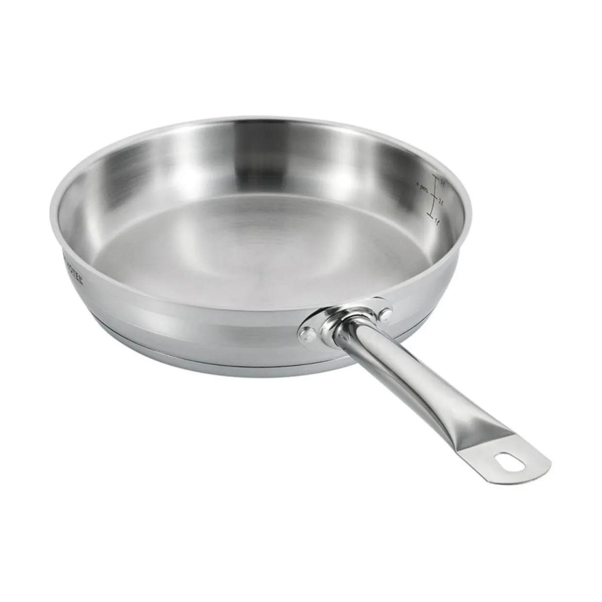 Poêle induction argentée - D.28 cm-Gam'Hotel