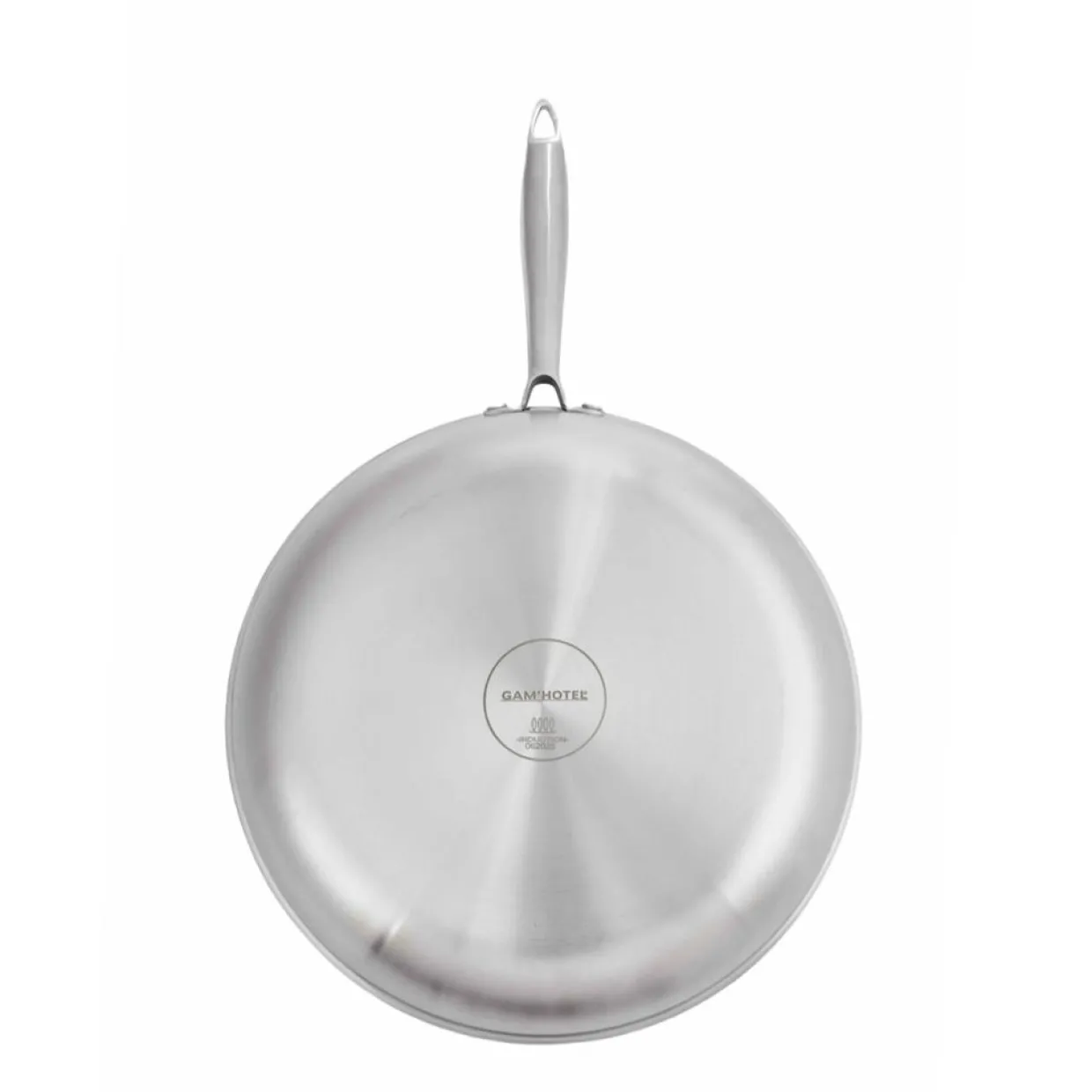 Poêle triplex induction argentée - D.24 cm-Gam'Hotel Best