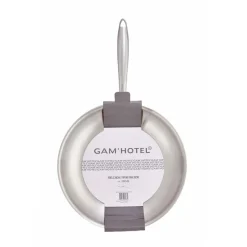 Poêle triplex induction argentée - D.28 cm-Gam'Hotel Outlet